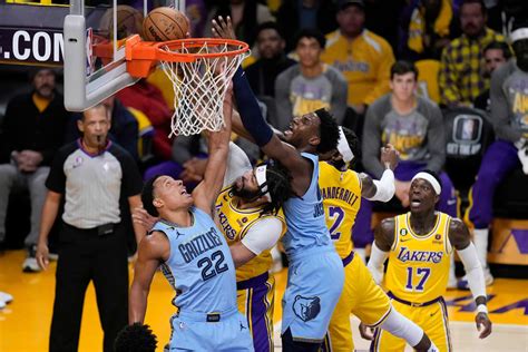 lakers vs grizzlies game stats